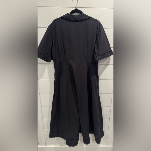 Rohe black ladder embroidered poplin midi dress - Picture 9 of 9